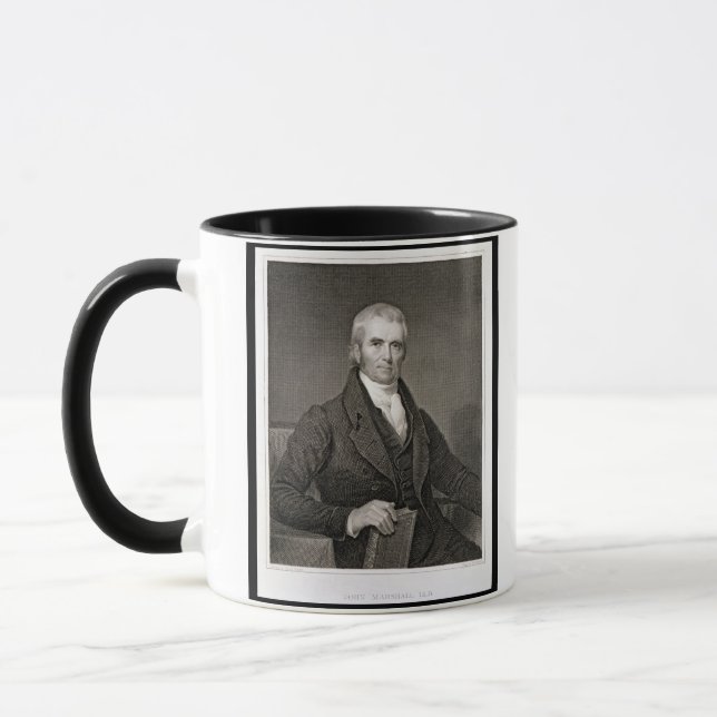 Tasse John Marshall (1755-1835), gravé par brun de (Gauche)
