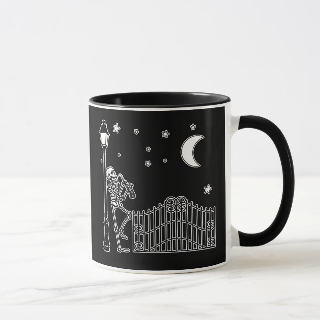 Tasse Joueur de saxophone de jazz de vaudou (Droite)