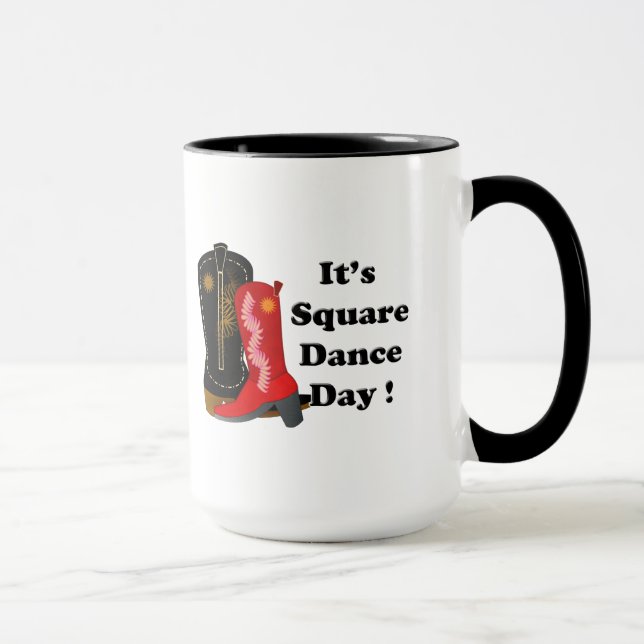 Tasse Jour de la danse carré (Droite)