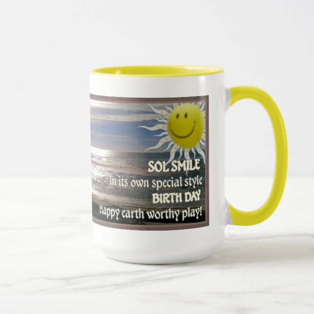 Tasse Jour de naissance de sourire de solénoïde (Droite)