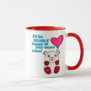 Tasse Journée des Valentines de l'amour de l'ours
