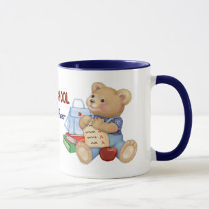 Tasse Jours scolaires Teddy - Enseignant préscolaire