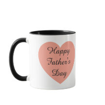 Tasse Joyeuse Fête des Pères avec Cœur de Rose | C