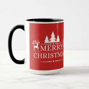 Tasse Joyeux Noël Deux Tone Mug-Red