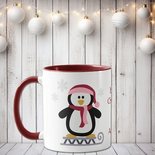 Tasse Joyeux pingouin de Noël (Créateur téléchargé)
