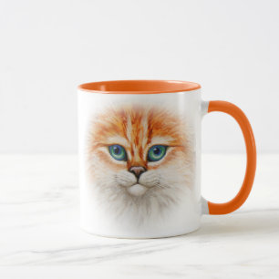 Tasse Joyeux visage de Kitty Orange