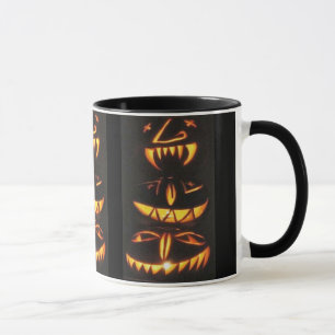 Tasse Joyeux visages Jack o'Lantern