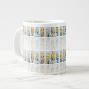 Tasse Jumbo Carreaux Botaniques Jubilé Doré DigAI
