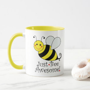 Tasse Juste le jaune mignon impressionnant d'abeille