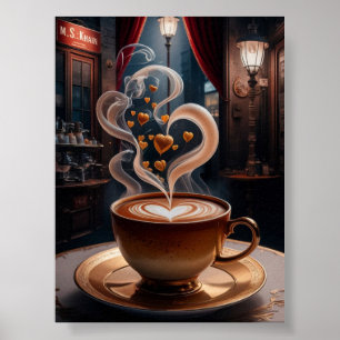 Tasse Kaffee, digitale Download-Kunst Poster