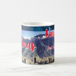 Tasse Kaffee frohe Weihnachten Venezuela, anpassba