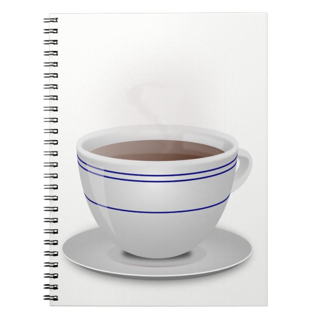 Tasse Kaffee Notizblock (Vorderseite)