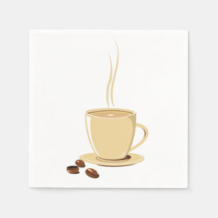 Tasse Kaffee Serviette