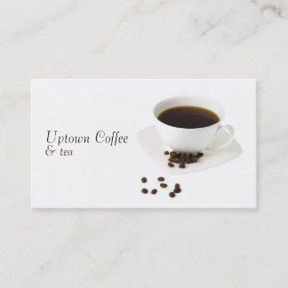 Tasse Kaffee-und Tee-Visitenkarte Visitenkarte