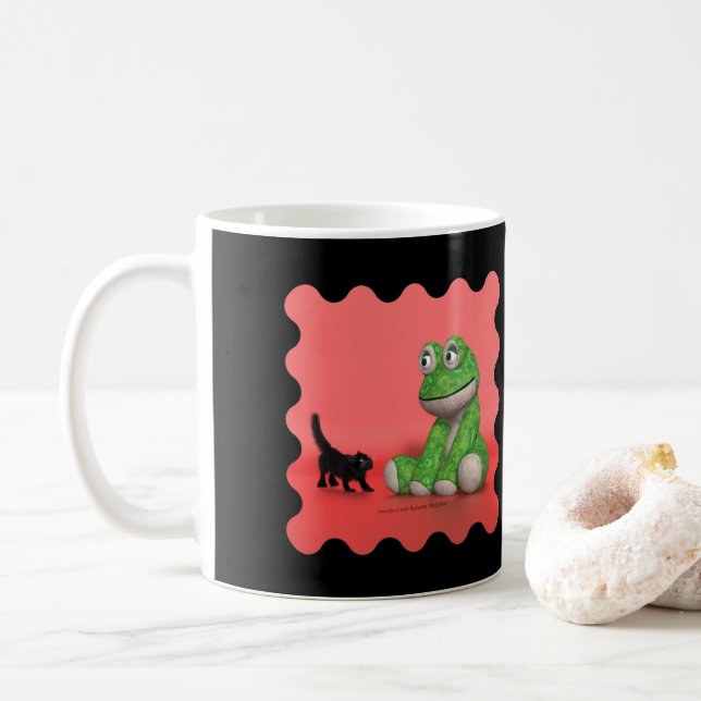 Tasse "Kätzchen" und "Pfefferfrosch" (Mit Donut)