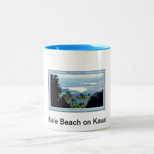 Tasse-Kauais Ke'e Strand Zweifarbige Tasse