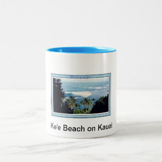 Tasse-Kauais Ke'e Strand Zweifarbige Tasse
