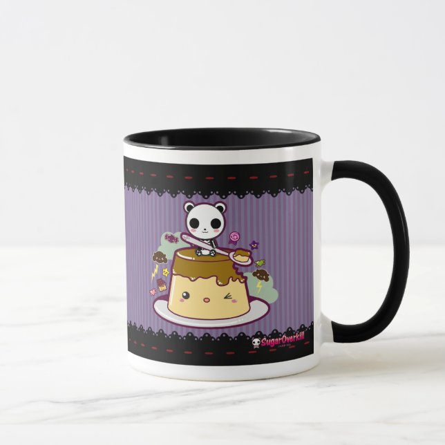 Tasse Kawaii Flan attaqué ! (Droite)