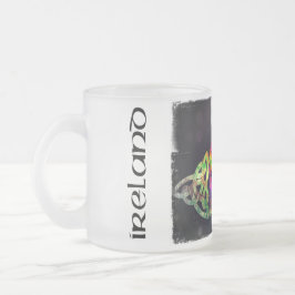 Tasse, keltischer Knoten, Irland, bunt Mattglastasse