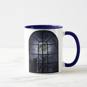 Tasse Kitty dans la fenêtre