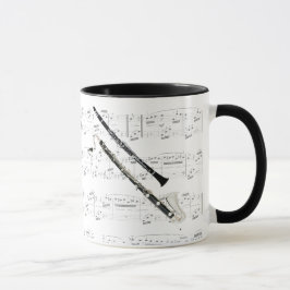 Tasse - Klarinetten mit Notenschrift