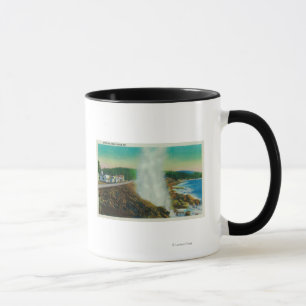 Tasse Klaxon de médisance dans la baie de Depoe, Orégon