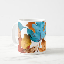 Tasse & Kleinkinder mit Ahornblättern