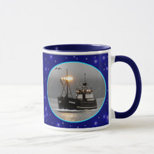 Tasse Kodiak, bateau de crabe dans le port néerlandais,
