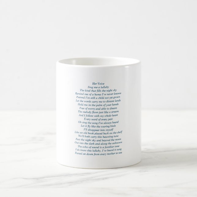 Tasse komplett mit ursprünglicher Poesie (Mittel)