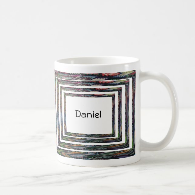 Tasse - Konzentrierte Rahmen mit Namen (Rechts)