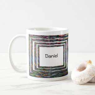Tasse - Konzentrische Rahmen mit Namen