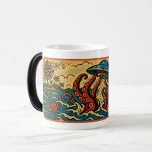 Tasse Kraken contre UFO - Café