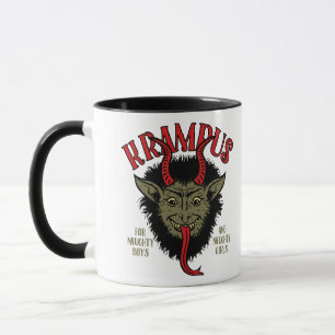 Tasse Krampus font face à vilain
