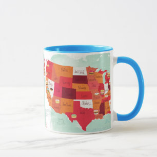 Tasse, Krapfen, USA, Staat Tasse