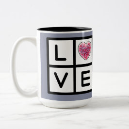 Tasse "L-O-V-E-Gitter"