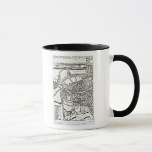 Tasse La carte de Loggan d'Oxford, feuille orientale