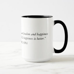 Tasse La citation à partir de 1984 deux de George Orwell