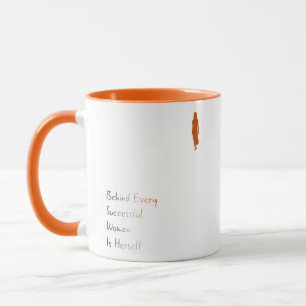 Tasse La citation éducative derrière la femme est