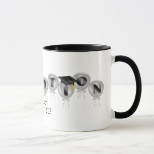 Tasse La classe de 2012 ballons avec le diplômé couvre