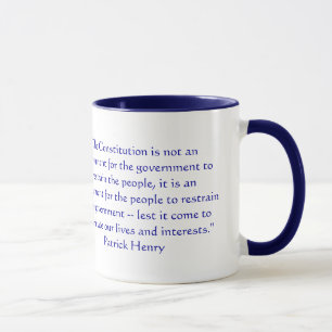 Tasse La constitution n'est pas un instrument pour le