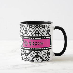 Tasse La damassé élégante d'Edwardian ajoutent votre 