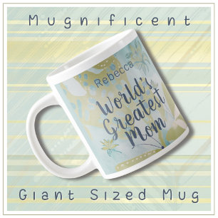 Tasse La mère la plus grande du monde Mixte Média Floral