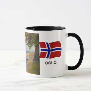 Tasse La Norvège, port d'Oslo ; port