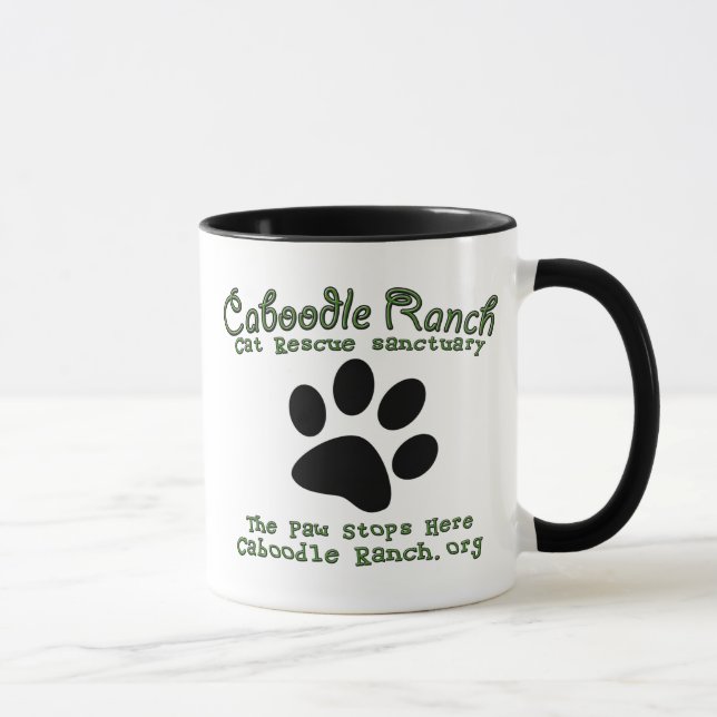 Tasse 'La patte arrête Here (Droite)
