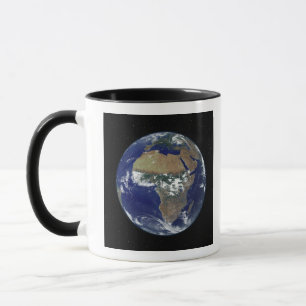 Tasse La pleine terre montrant l'Afrique et l'Europe