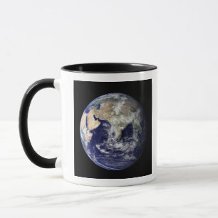 Tasse La pleine terre montrant l'Europe et l'Asie