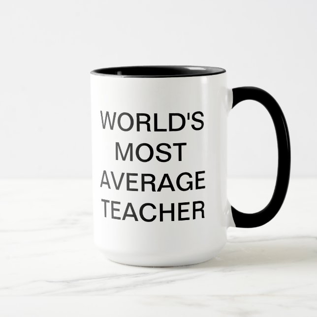 Tasse La plupart de professeur moyen du monde (Droite)