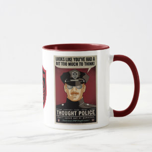 Tasse La police de pensée attaque