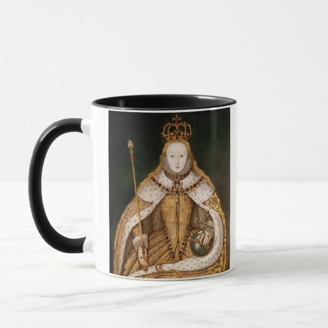 Tasse La Reine Elizabeth I dans des robes longues de (Gauche)