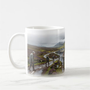 Tasse La route sinueuse de la vie à travers les te